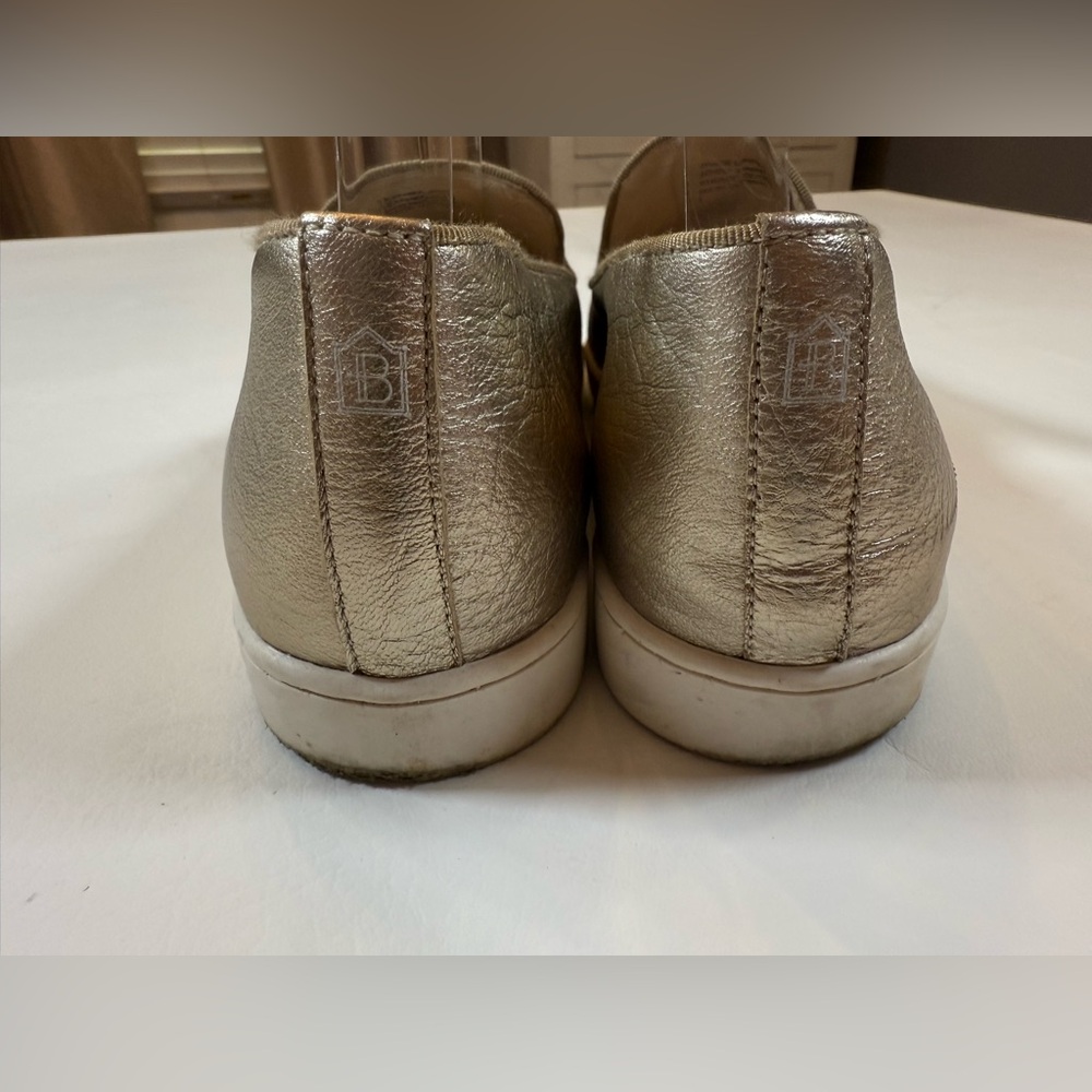 Birdies the swift in gold leather women’s size 9 flats loafers all season - Picture 6 of 9